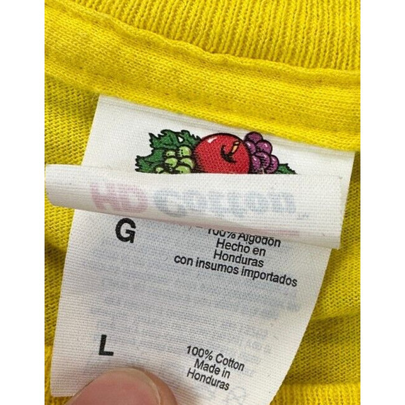 Fruit OF The Loom Shirt Mens Large Yellow Cinco De Mayo Tee T-Shirt Short Sleeve - Picture 5 of 8